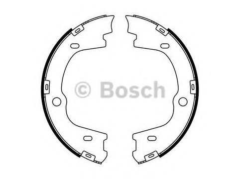 Set saboti frana de mana HYUNDAI ix55 (2006 - 2016) Bosch 0 986 487 778