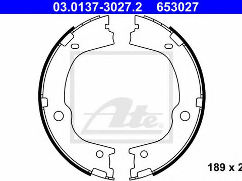 Set saboti frana de mana HYUNDAI SANTA FÉ II (CM) (2005 - 2016) ATE 03.0137-3027.2