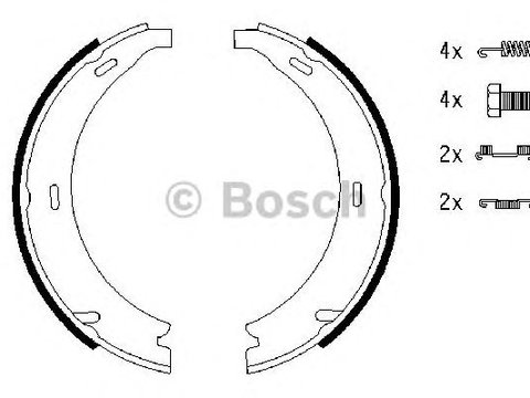 Set saboti frana de mana MERCEDES-BENZ CLK (C208) - Cod intern: W20277706 - LIVRARE DIN STOC in 24 ore!!!