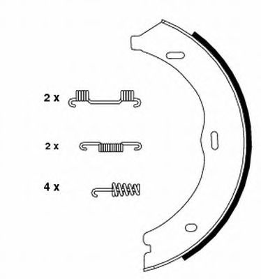 Set saboti frana de mana MERCEDES-BENZ V-CLASS (W447) - Cod intern: W20159539 - LIVRARE DIN STOC in 24 ore!!!