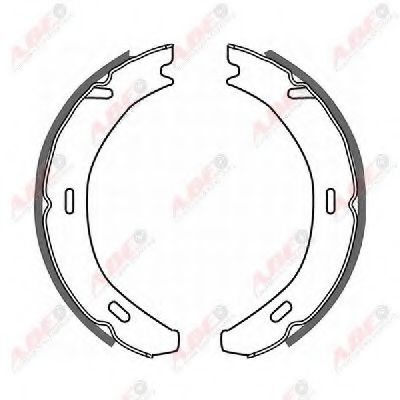 Set saboti frana de mana MERCEDES C-CLASS (W203) (