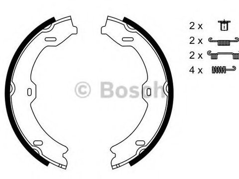 Set saboti frana de mana MERCEDES S-CLASS (W221) (2005 - 2013) Bosch 0 986 487 725