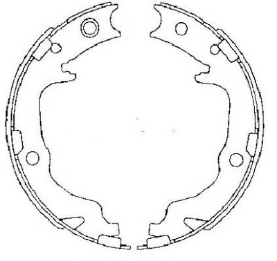 Set saboti frana de mana MITSUBISHI OUTLANDER II (