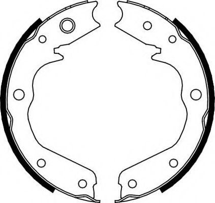 Set saboti frana de mana OPEL FRONTERA A (5_MWL4) 