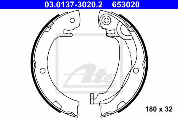 Set saboti frana de mana TOYOTA COROLLA/VERSO 04-18 - Cod intern: W20299025 - LIVRARE DIN STOC in 24 ore!!!