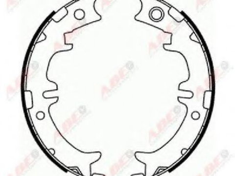 Set saboti frana de mana TOYOTA PREVIA (TCR2_, TCR1_) (1990 - 2000) ABE C02077ABE