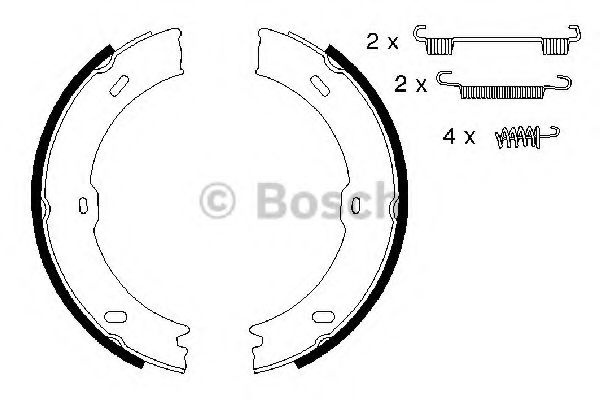 Set saboti frana de mana VW CRAFTER 30-35 bus (2E_) (2006 - 2016) Bosch 0 986 487 720