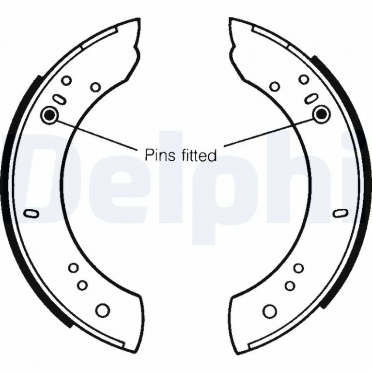 Set saboti frana Delphi LAND ROVER 110/127 Pick-up (LDH) 1984-1990 - LS1072