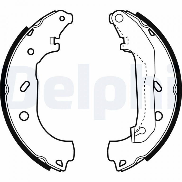 Set saboti frana DELPHI LS1940 pentru masina FORD TRANSIT CONNECT (P65_, P70_, P80_) 2002 2003 2004 2005 2006 2007 2008 2009 2010 2011 2012 2013