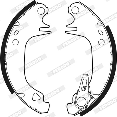 Set saboti frana Ferodo CITROËN XSARA (N1) 1997-2005 - FSB188