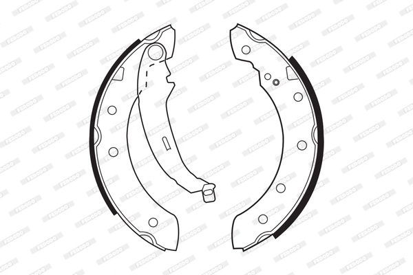Set saboti frana FERODO FSB519 model CITROEN ZX Break (N2) 1993 1994 1995 1996 1997 1998