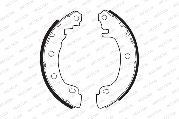Set saboti frana FERODO FSB544 compatibil cu RENAULT MEGANE III cupe (DZ0/1_) 2008 2009 2010 2011 2012 2013 2014 2015