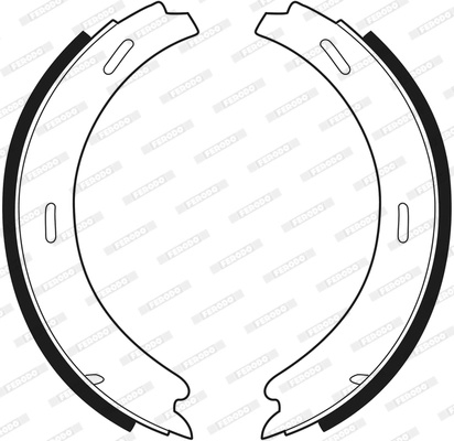 Set saboti frana Ferodo MERCEDES-BENZ E-CLASS (W210) 1995-2002 - FSB196