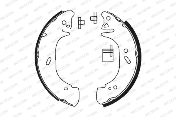 Set saboti frana Ferodo NISSAN INTERSTAR bus (X70) 2002-2011 - FSB618