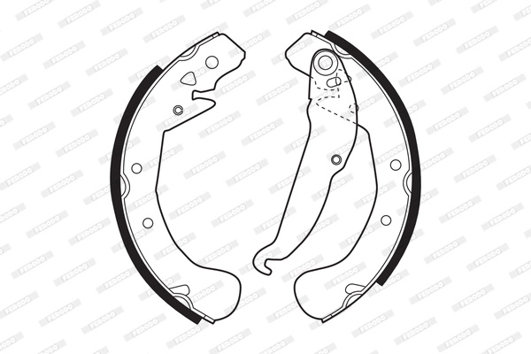 Set saboti frana Ferodo OPEL ASTRA G car