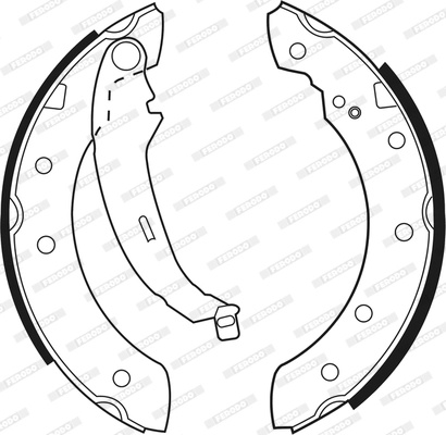 Set saboti frana Ferodo PEUGEOT 306 (7B, N3, N5) 1993-2001 - FSB519