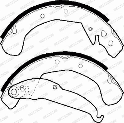 Set saboti frana Ferodo VAUXHALL ASTRA M