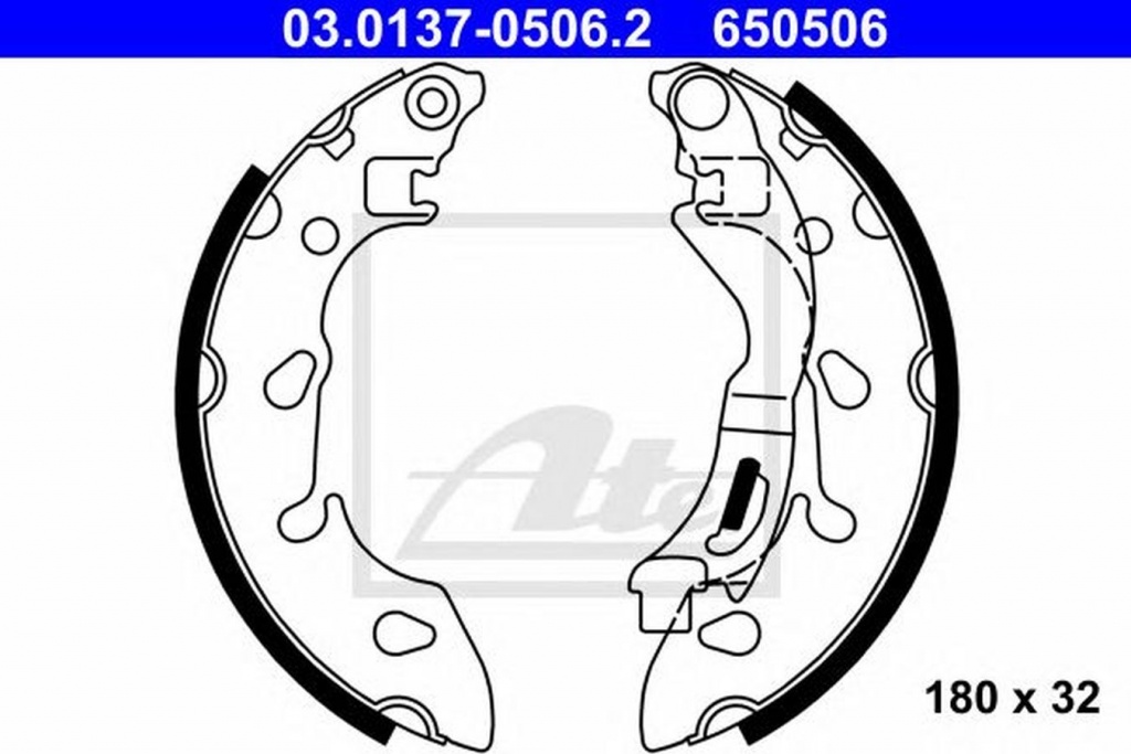 Set saboti frana FIAT 500 C 312 ATE 03013705062