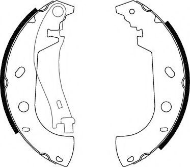 Set saboti frana FIAT ALBEA (178) (1996 - 2009) FERODO FSB571 piesa NOUA