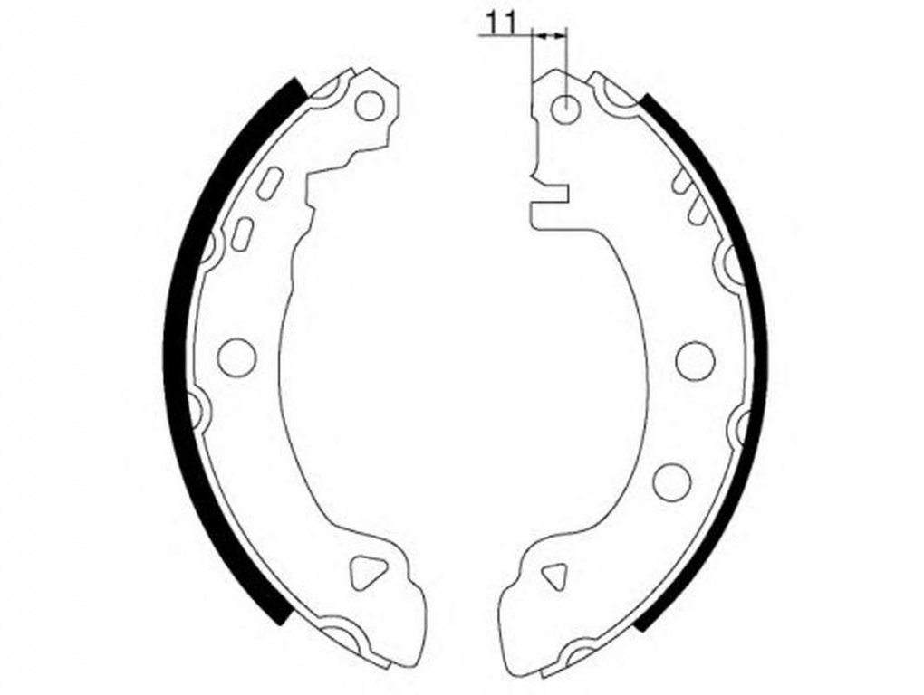 Set saboti frana FIAT BRAVA 182 TEXTAR 91046500