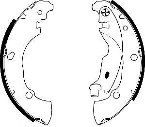 Set saboti frana FIAT BRAVA/O - Cod intern: W20121