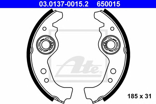 Set saboti frana FIAT CINQUECENTO/PANDA/UNO/SC 83-08 - Cod intern: W20298840 - LIVRARE DIN STOC in 24 ore!!!