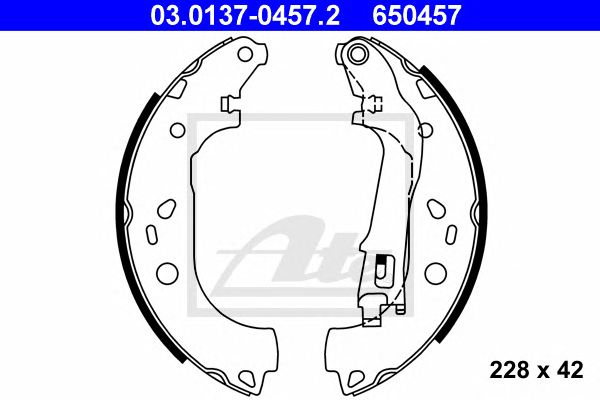 Set saboti frana FIAT DOBLO/FIORINO/IDEA/QUBO 1,3-2,0 D 04- - Cod intern: W20298903 - LIVRARE DIN STOC in 24 ore!!!