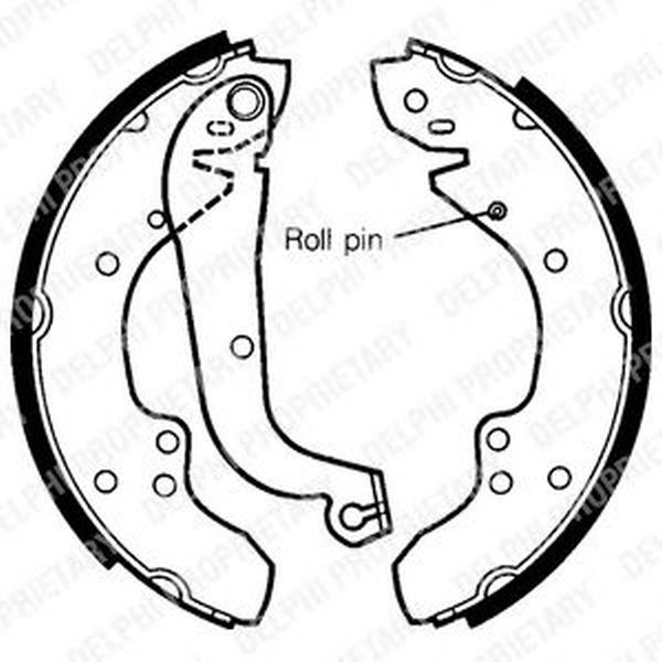 Set saboti frana FIAT DUCATO bus 230 DELPHI LS1295