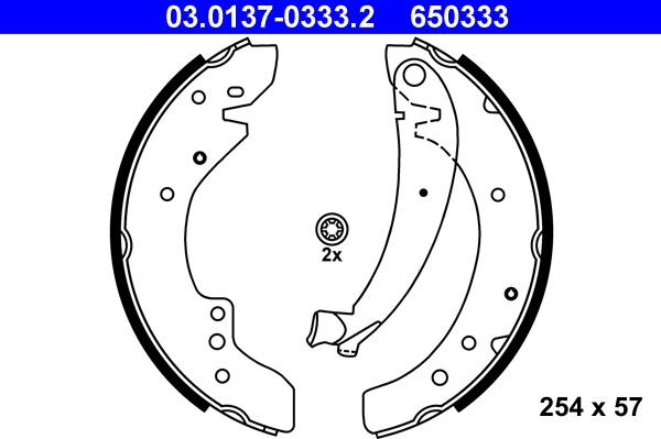 Set saboti frana FIAT DUCATO caroserie 230L ATE 03