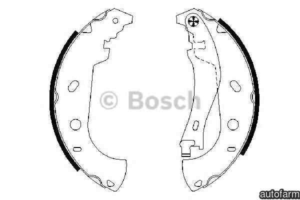 Set saboti frana FIAT MULTIPLA 186 BOSCH 0 986 487 559