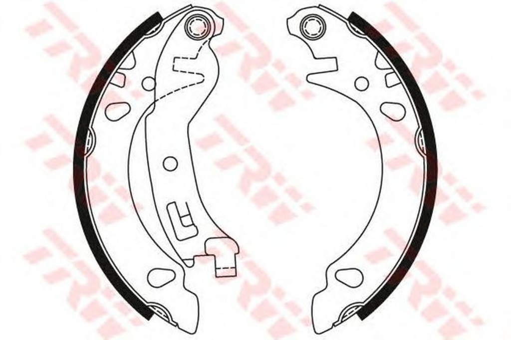 Set saboti frana FIAT PANDA 169 TRW GS8473