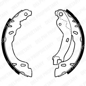 Set saboti frana # Fiat Panda 2010 2011 2012 2013 # LS1971 # DELPHI