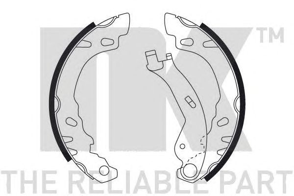 Set saboti frana FIAT PANDA/500 03- - Cod intern: W20098501 - LIVRARE DIN STOC in 24 ore!!!