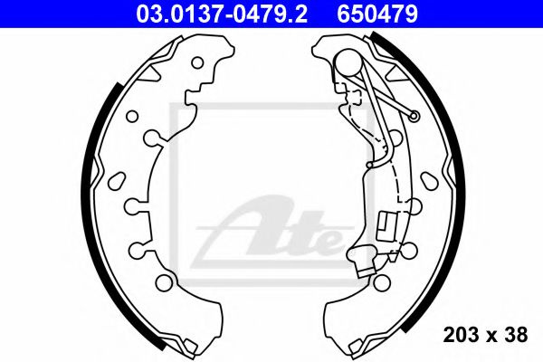 Set saboti frana FIAT PANDA VAN (312_, 312) (2012 