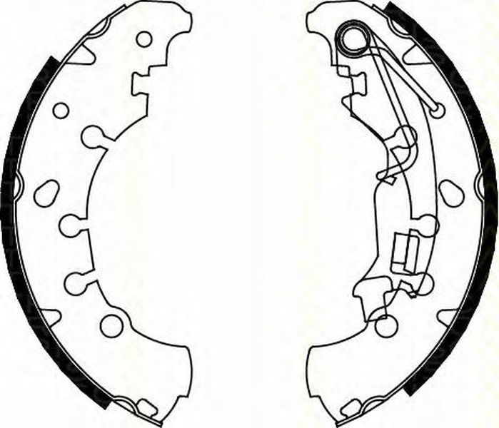 Set saboti frana FIAT QUBO 225 TRISCAN 810010011