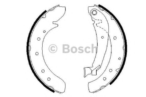 Set saboti frana FIAT SCUDO platou sasiu 272 270 BOSCH 0986487522