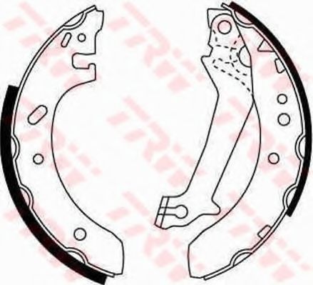 Set saboti frana FORD FIESTA IV (JA, JB) (1995 - 2002) TRW GS8607 piesa NOUA