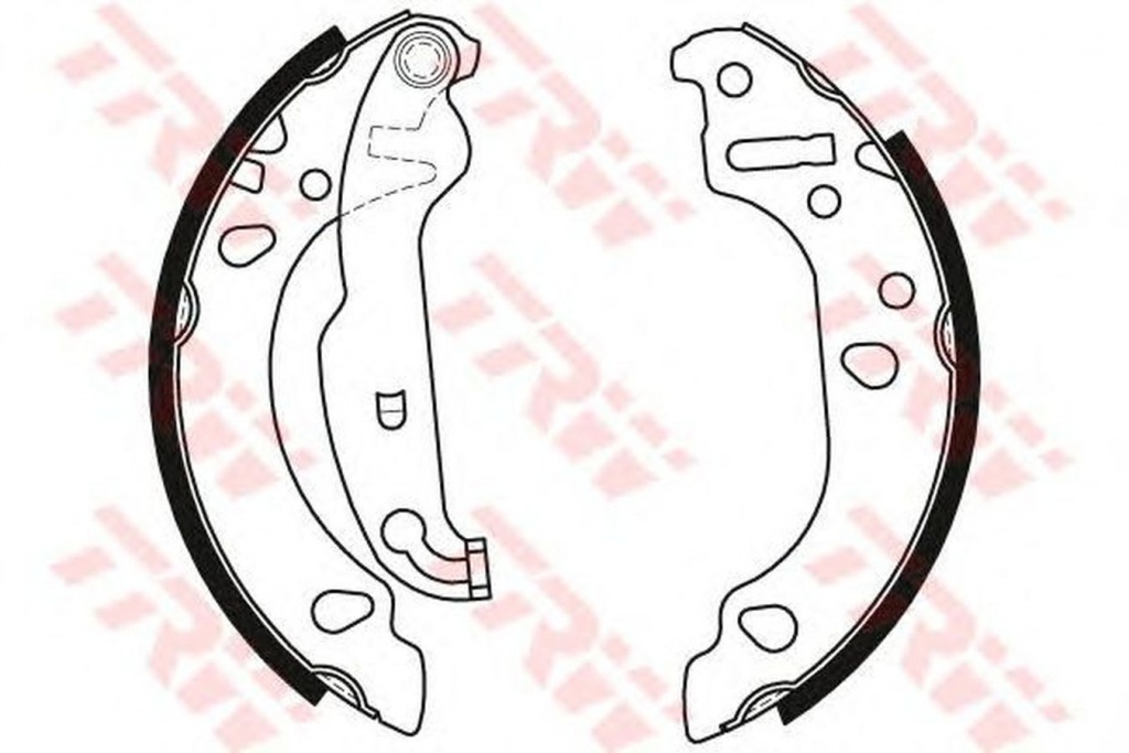 Set saboti frana FORD FIESTA IV JA JB TRW GS8453