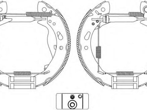 Set saboti frana FORD FIESTA VI, FORD FIESTA Van - TEXTAR 84069200