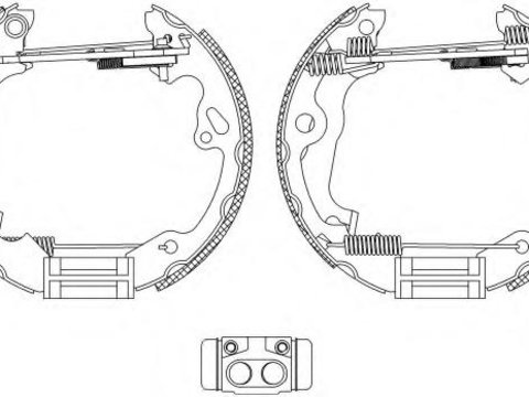 Set saboti frana FORD FOCUS Clipper (DNW) - HELLA PAGID 8DB 355 004-971