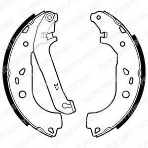 Set saboti frana FORD FOCUS II Cabriolet (2006 - 2016) DELPHI LS1983