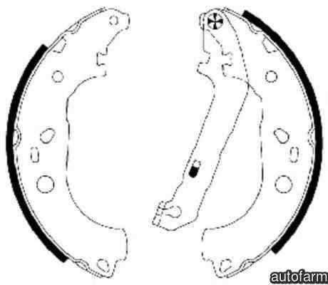 Set saboti frana FORD FOCUS II limuzina (DA_) TEXTAR 91064900