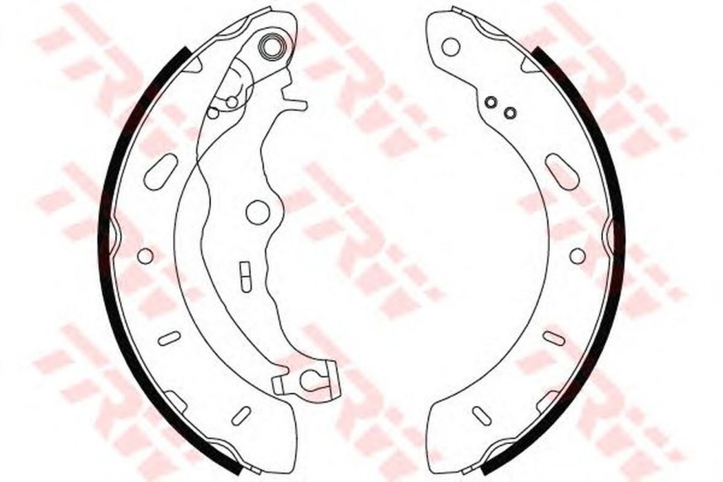 Set saboti frana FORD FOCUS III TRW GS8806