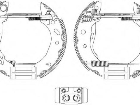 Set saboti frana FORD PUMA (EC_) - HELLA PAGID 8DB 355 004-451