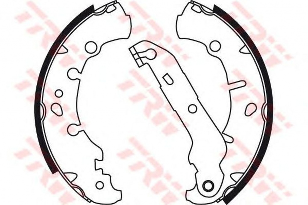 Set saboti frana FORD STREET KA RL2 TRW GS8742