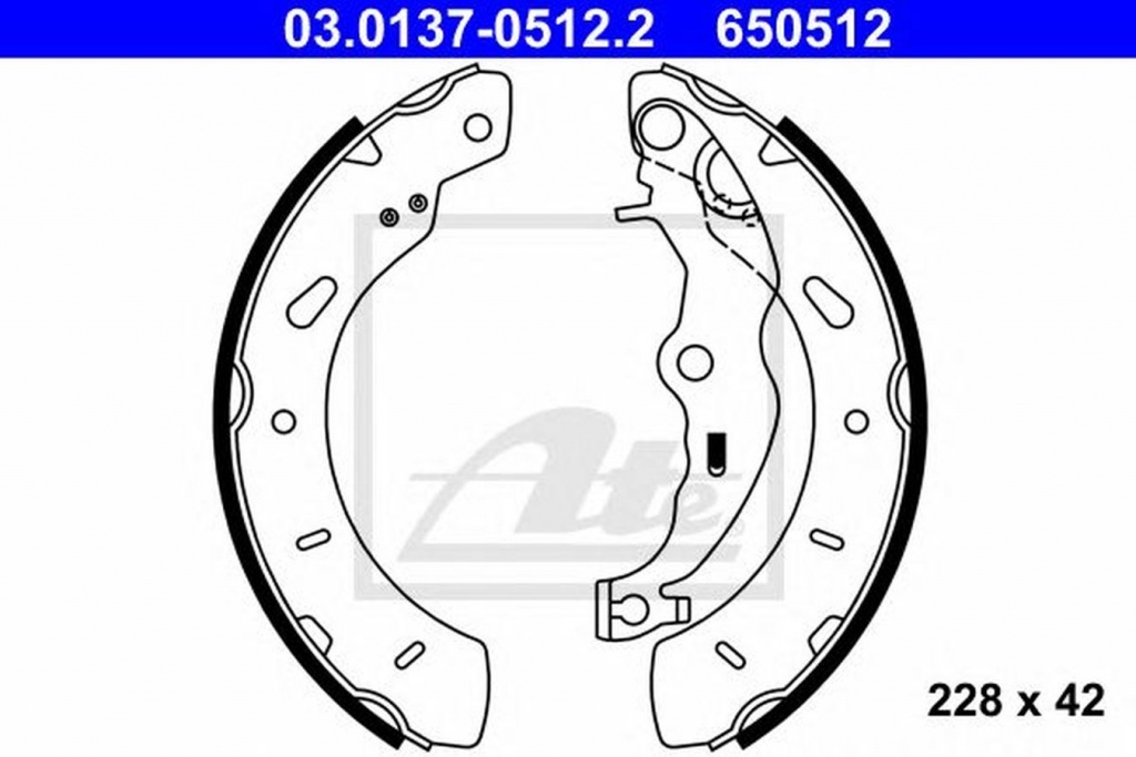 Set saboti frana FORD TOURNEO COURIER Kombi ATE 03