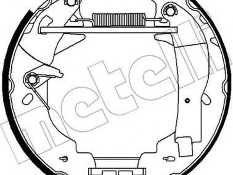 Set saboti frana FORD TRANSIT bus E METELLI 510309