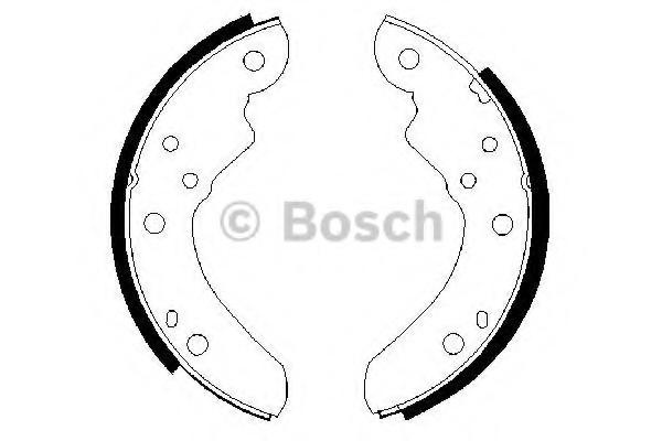 Set saboti frana FORD TRANSIT bus (V_ _), FORD TRANSIT caroserie (V_ _), FORD TRANSIT platou / sasiu (V_ _) - BOSCH 0 986 487 340