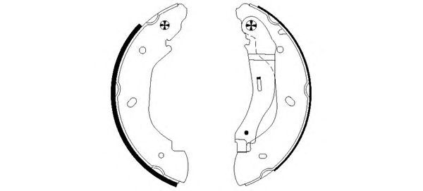 Set saboti frana FORD TRANSIT platou/sasiu (E_ _) 