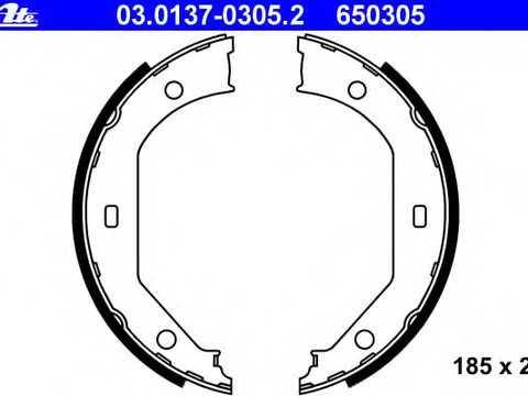 Set saboti frana frana de mana 03 0137-0305 2 ATE pentru Bmw Seria 3 Bmw Seria 5 Bmw Seria 1 Bmw X1